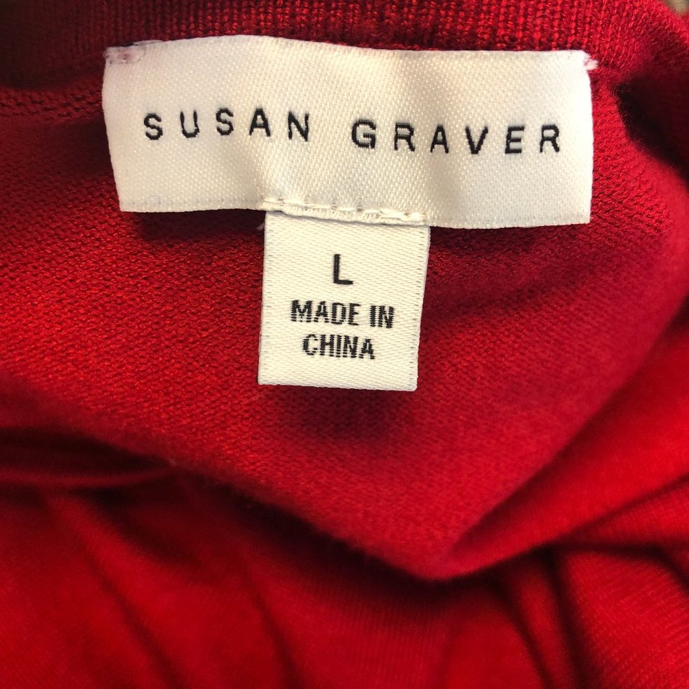 SUSAN GRAVER Asymmetrical Sweater Tunic #BC13 - Picture 7 of 9